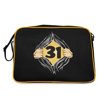 31 PUT ON SHIRT - Retro Bag - black/gold - Back