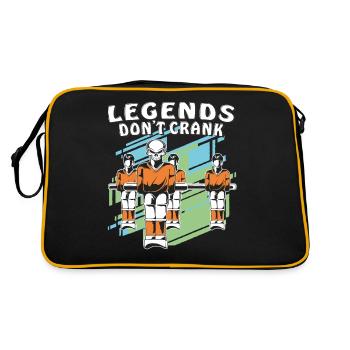 TABLE FOOTBALL LEGENDS DON'T CRANK - Retro Bag - black/gold - Back