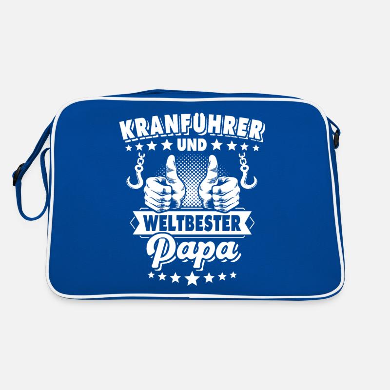 Kranführer Papa Kranfahrer Vater Retro Tasche