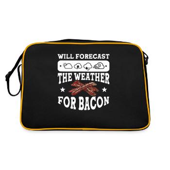 Meteorologist saying gift meteorology - Retro Bag - black/gold - Back