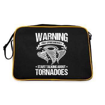 Meteorologist Quote Gift Meteorology - Retro Bag - black/gold - Back