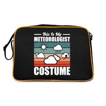Meteorologist saying gift meteorology - Retro Bag - black/gold - Back
