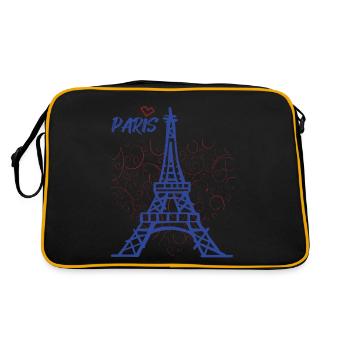 I love Tower-Heart-France-Souvenir-French - Retro Bag - black/gold - Back
