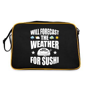 Meteorologist saying gift meteorology - Retro Bag - black/gold - Back