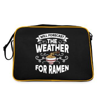 Meteorologist Quote Gift Meteorology - Retro Bag - black/gold - Back