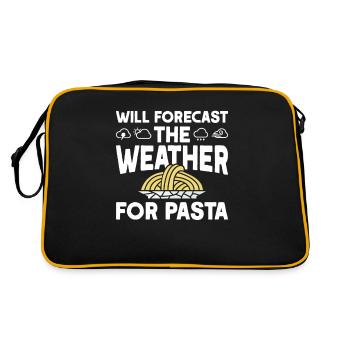Meteorologist Quote Gift Meteorology - Retro Bag - black/gold - Back