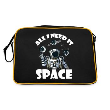 Un astronaute a besoin d’un astronaute de l’univers spatial - Sac Retro - noir/or - Dos