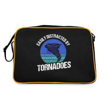 Meteorologist Quote Gift Meteorology - Retro Bag - black/gold - Back