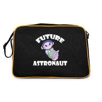 Axolotl Future Astronaute Cosmonaute de l’Univers de l’Espace - Sac Retro - noir/or - Dos