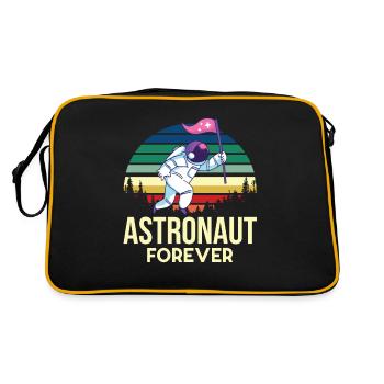 Space Astronaut Retro Planet Solar System Gal - Retro Bag - black/gold - Back