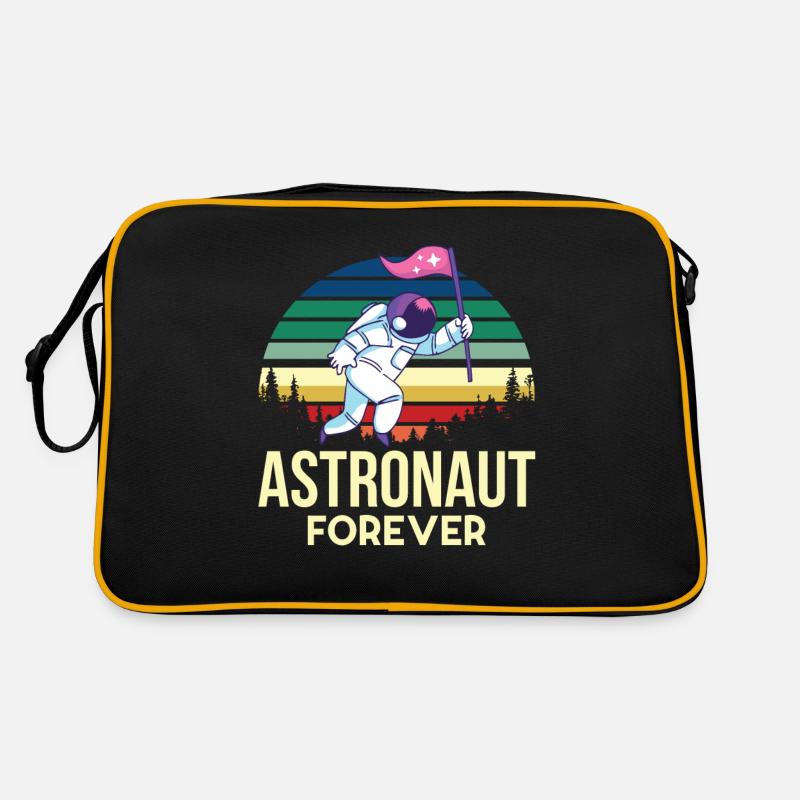 Astronaute de l’espace Rétro planète système solaire Gal Sac Retro
