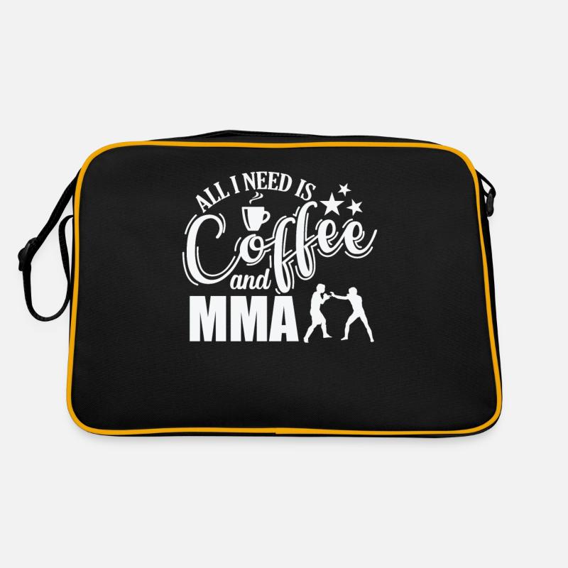 All I need is Coffee and MMA Mixed Martial Arts Retro Bag