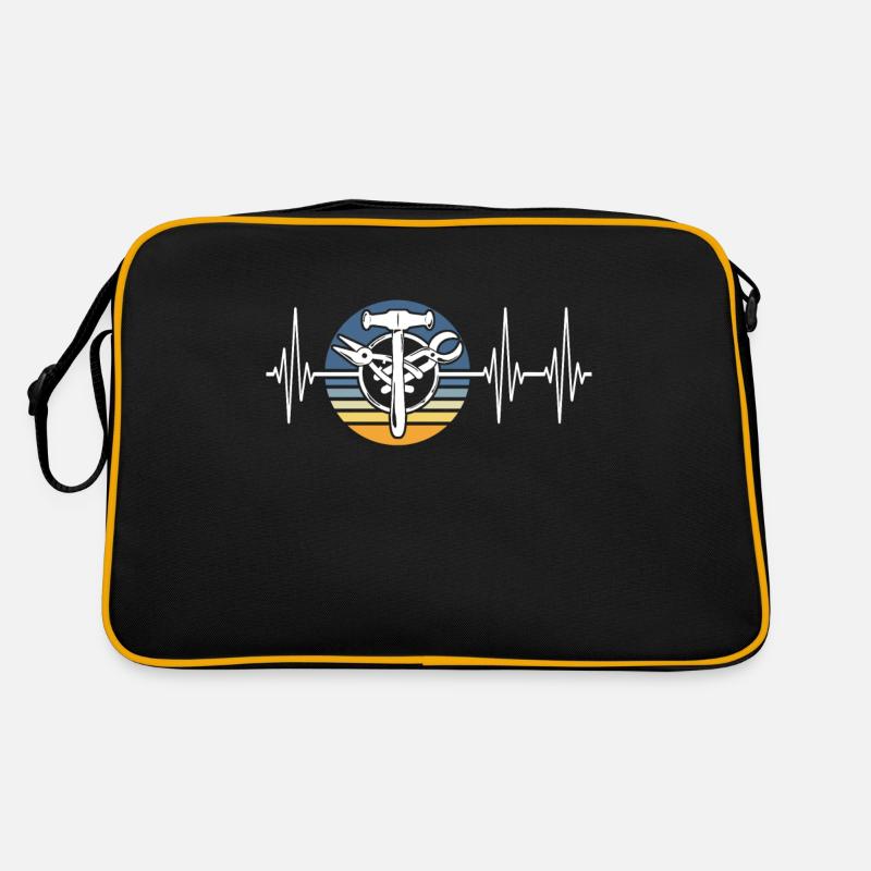 Building tinsmith ECG Spengler heart line Retro Bag