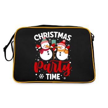 Bonhomme de neige-Noël-Flocon de neige Sankt-Weihn - Sac Retro - noir/or - Dos