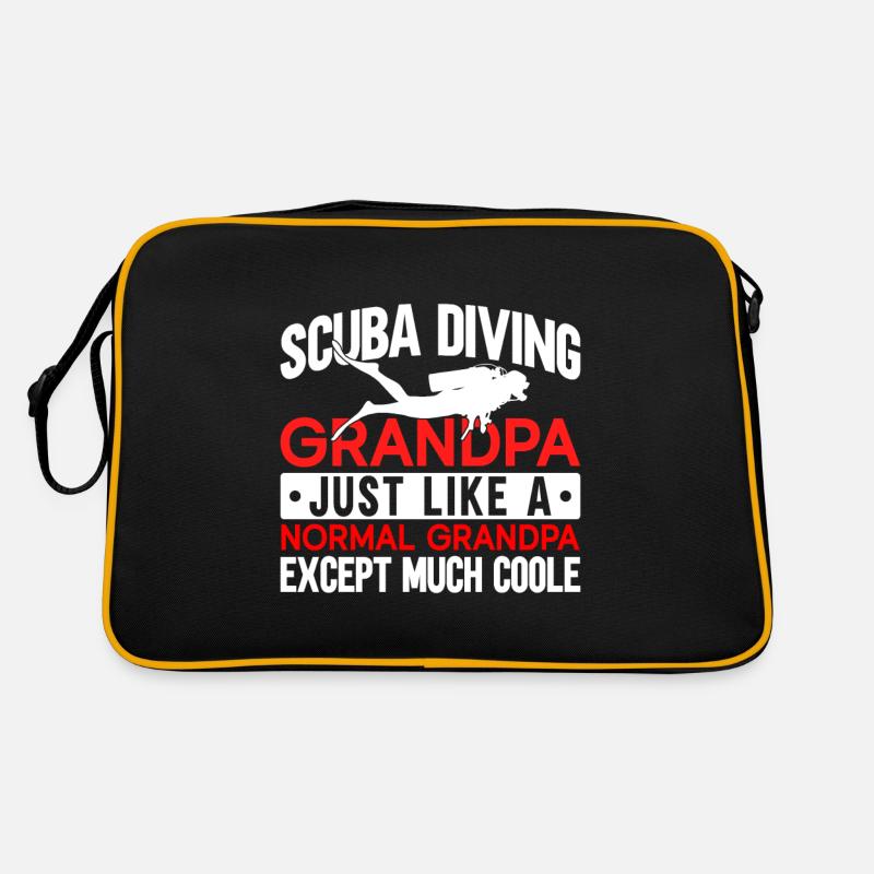 Scuba Diving Gift Underwater Scuba Diver Retro Bag