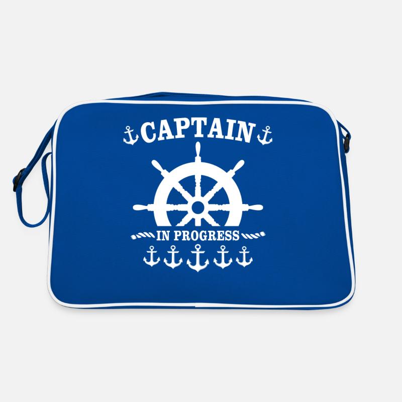 Captain boat license boating Retro Bag