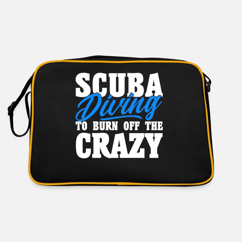 Scuba Diving Gift Underwater Scuba Diver Retro Bag