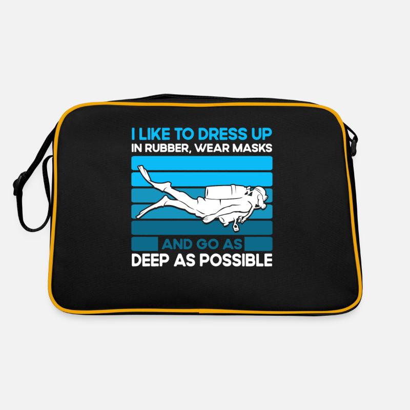 Cadeau de plongée sous-marine Plongeur sous-marin Sac Retro