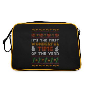 It's The Most Time Of The Year Halloween - Retro Bag - black/gold - Back
