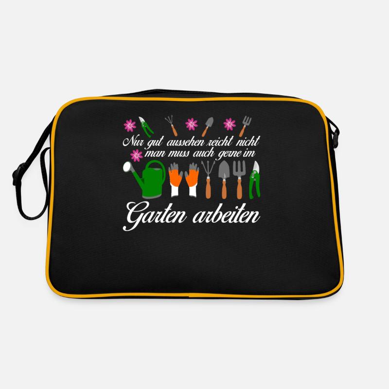 Garten Galabau Galabauer Gärtner Retro Tasche
