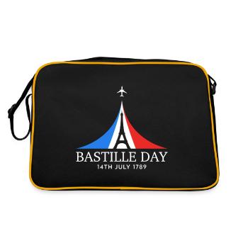 Tour Eiffel Vacances France Paris Souvenir - Sac Retro - noir/or - Dos