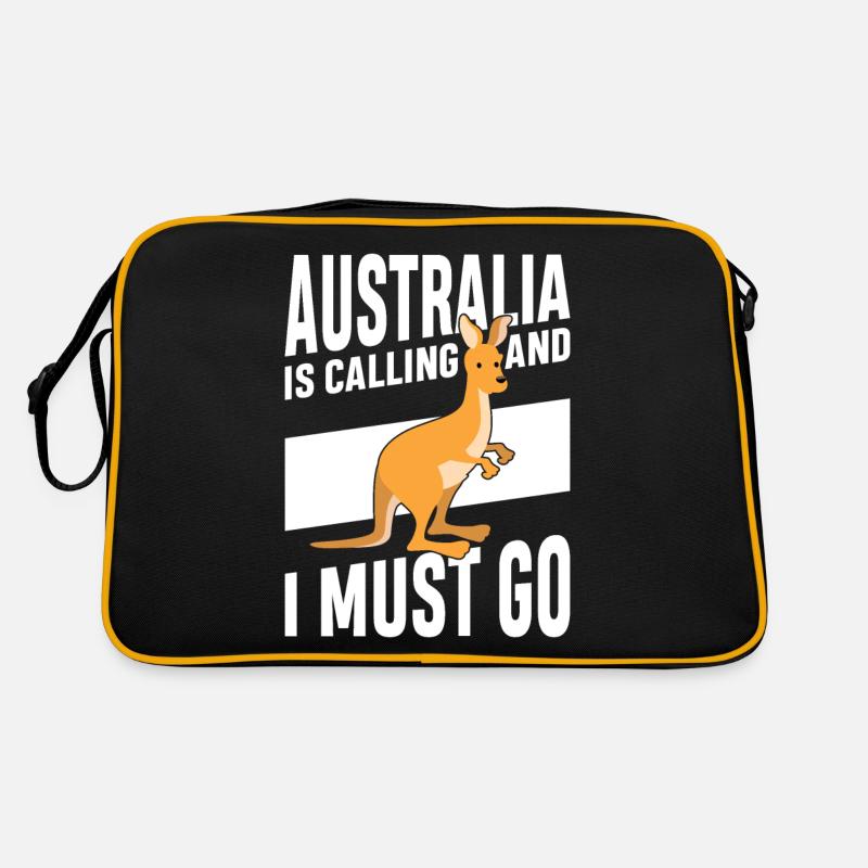Australien ruft Kangaroo Outback Cute Kangaroos Retro Tasche