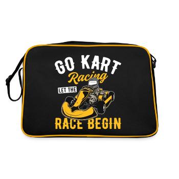 Go-Kart Race Piste Go-Kart Racer Go-Kart Race - Sac Retro - noir/or - Dos