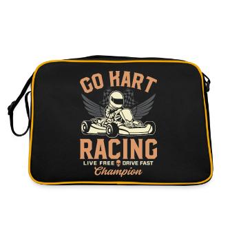 Racing Go-Kart Champion Kart Racer Go-Kart Racetrac - Sac Retro - noir/or - Dos