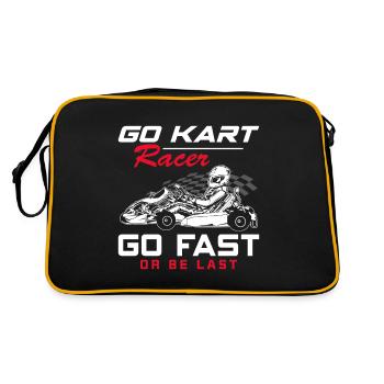 Go-Kart Racer Kart Racing Go-Kart Racetrack Ren - Sac Retro - noir/or - Dos