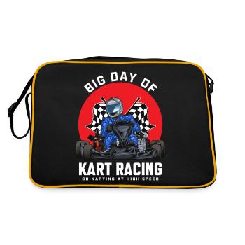 Kart Racing Go-Kart Racer Go-Kart Racetrack-Ren - Sac Retro - noir/or - Dos