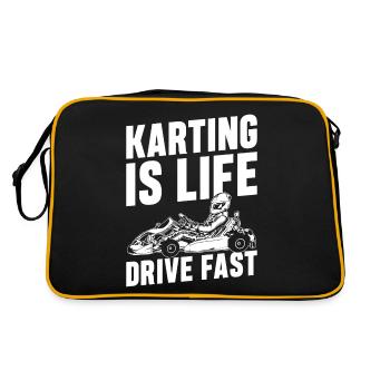 Kart Life Racing Go-Kart Racer Go-Kart Racing - Sac Retro - noir/or - Dos