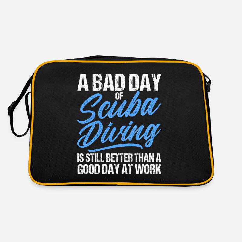 Scuba Diving Gift Underwater Scuba Diver Retro Bag