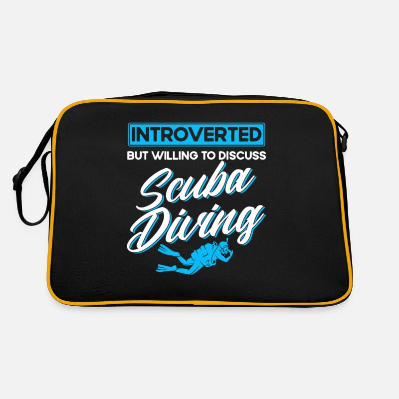 Scuba Diving Gift Underwater Scuba Diver Retro Bag