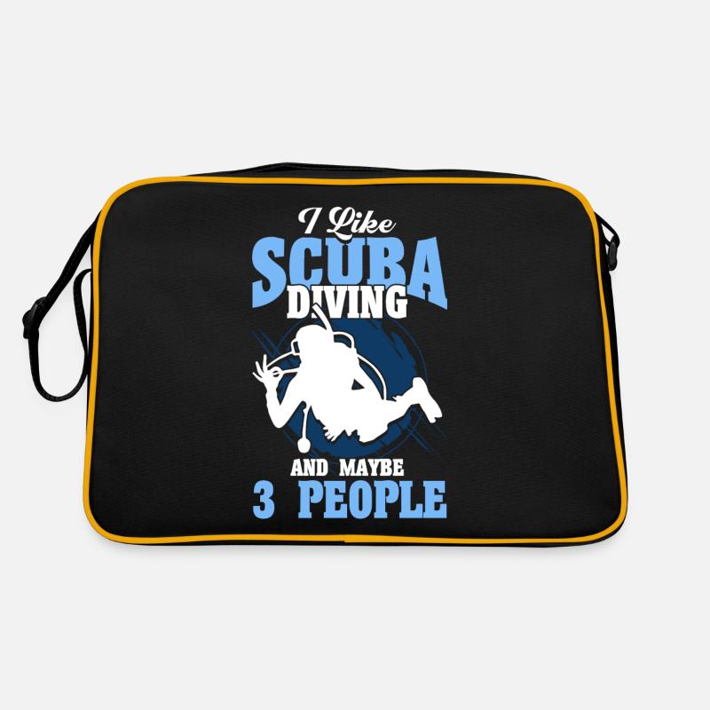Scuba Diving Gift Underwater Scuba Diver Retro Bag