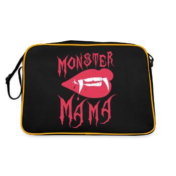 Monster Mama CITATION VAMPIRE LÈVRES CROCS AVEC CADEAU - Sac Retro - noir/or - Dos