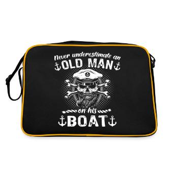 Le capitaine sous-estime la navigation de plaisance sous-estime le capitaine - Sac Retro - noir/or - Dos