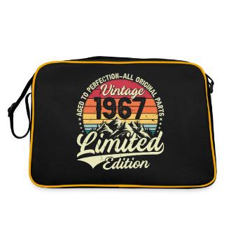 Harvest 1967 Vintage 1967 Retro Anniversary 67 - Retro Bag - black/gold - Back
