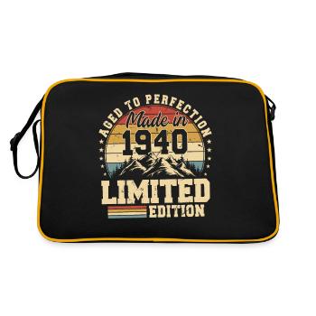 Aged to perfection Made in 1940 - Retro Bag - black/gold - Back