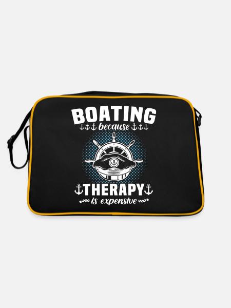 Kapitän Therapie Boot - Retro Tasche - Schwarz/Gold