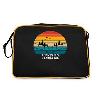 Ruby Falls Tennessee - Retro Bag - black/gold - Back