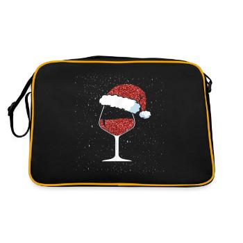 Wine Lovers Noël Chapeau de Noël Tenue Noël - Sac Retro - noir/or - Dos