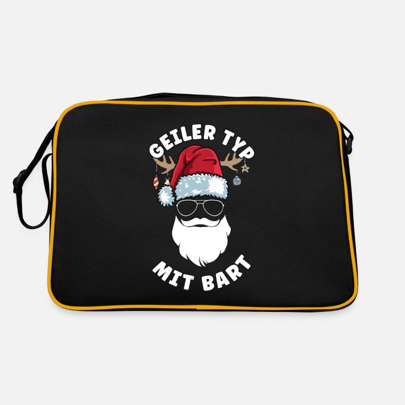 Geilertypmitbart Weihnachten Bartträger Bart Retro Tasche
