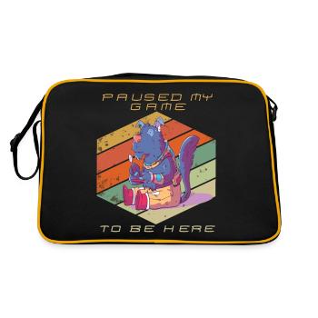 Jeux vidéo mis en pause mon jeu Retro Gaming Jeu amusant - Sac Retro - noir/or - Dos