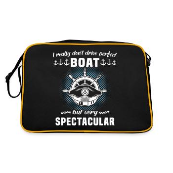Bateau capitaine de bateau sport permis bateau - Sac Retro - noir/or - Dos