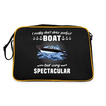 Bateau capitaine de bateau sport permis bateau - Sac Retro - noir/or - Dos
