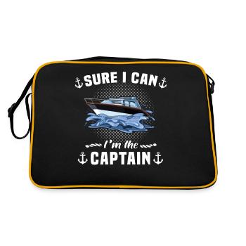 Bateau capitaine de bateau sport permis bateau - Sac Retro - noir/or - Dos