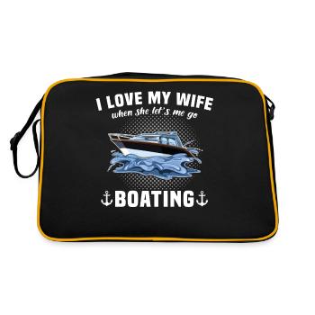 Bateau capitaine de bateau sport permis bateau - Sac Retro - noir/or - Dos