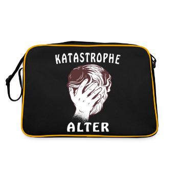 GESICHT KATASTROPHE ALTER - Retro Tasche - Schwarz/Gold - Hinten