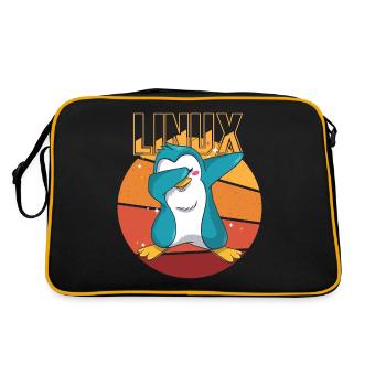 Geek Linux Root Party Penguin Nerd Programmer Comp - Retro Bag - black/gold - Back