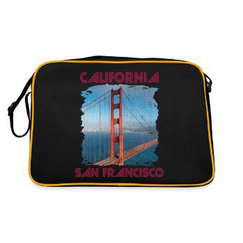 California Love San Francisco Golden Gate Bridge-A - Sac Retro - noir/or - Dos